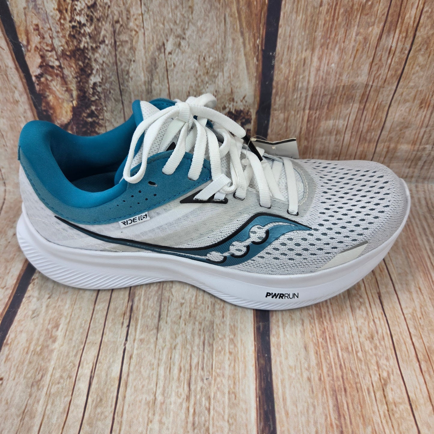 CLEARANCE Saucony S10830-20 Ride 16 White/Ink Women's #3