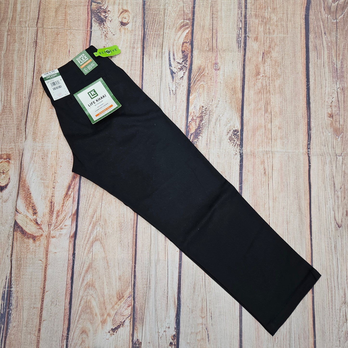 HAGGAR LIFE KHAKI BLACK HC70059