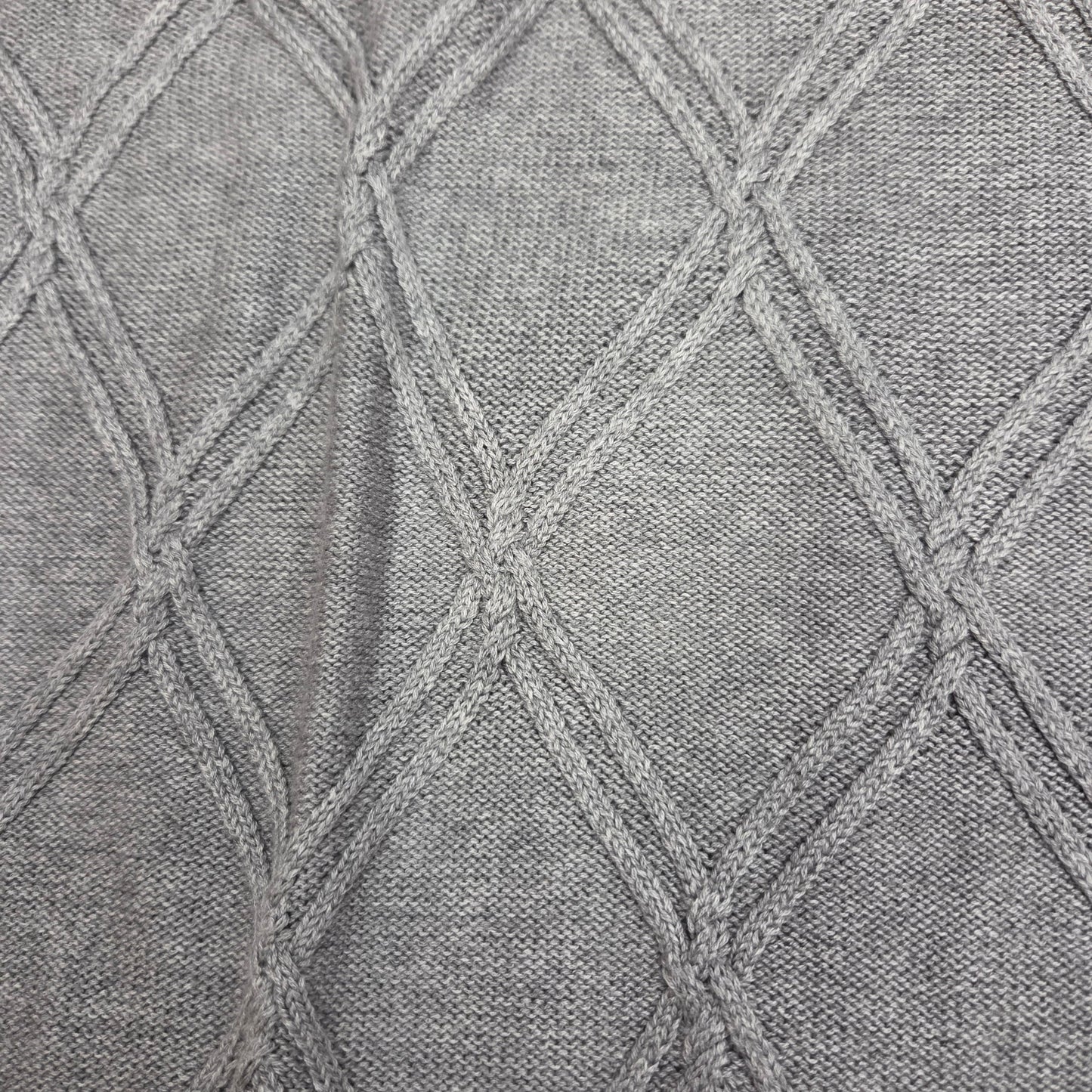 F/X FUSION MENS SILVER HEATHERN1/4 BUTTON SWEATER 13053