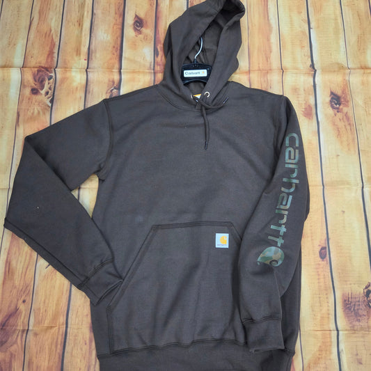 CARHARTT MIDWEIGHT LOGO HOODED SWEATSHIRT  K288-EE6
