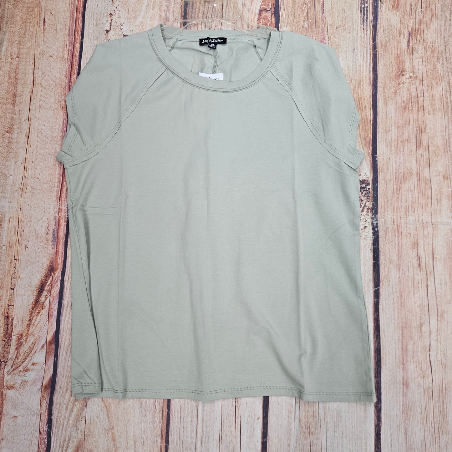 FLAG AND ANTHEM ACID WASH SEAMED SS SHIRT SP26KT588W