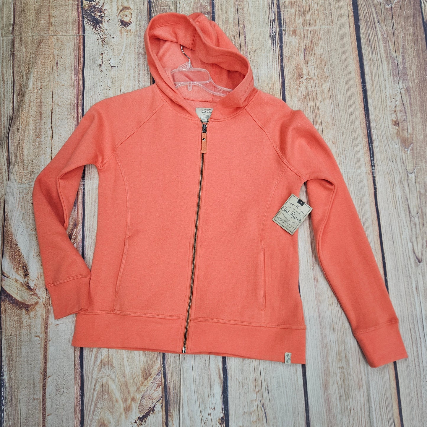 OLD RANCH ZIP FRONT HOODED SWEATSHIRT