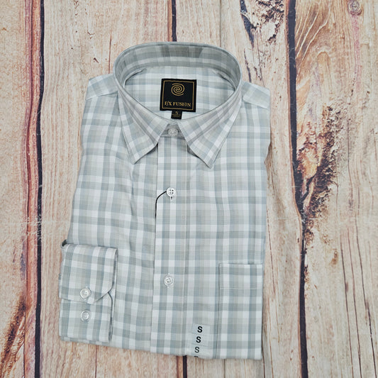 FX FUSION TEXTURED CHECK TAN/SILVER LS D11011