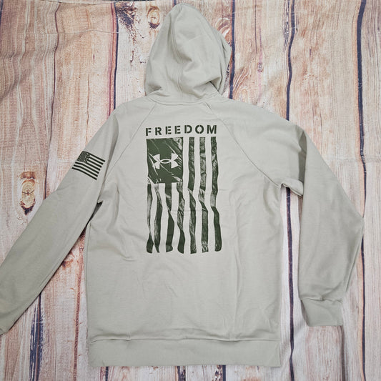 UNDER ARMOUR MENS FREEDOM FLAG HOODIE BROWN 6005748-290