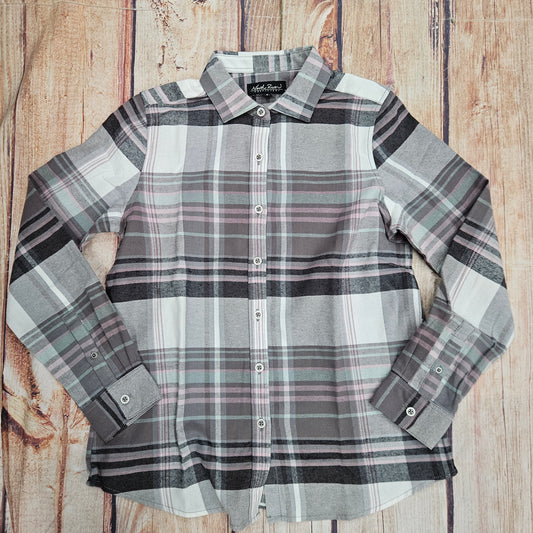 NORTH RIVER WMNS TIMBERLINE FLANNEL LS SHIRT NRL6385