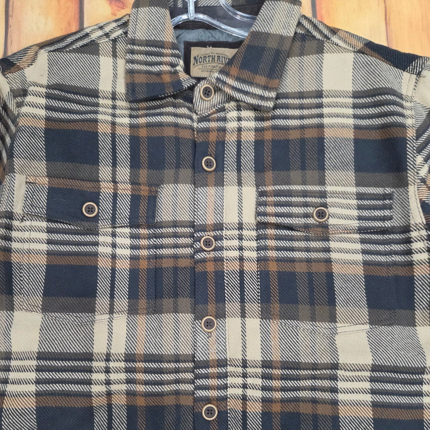 NORTH RIVER TWILL JACKET WITH QUILTED LINING NRM8089