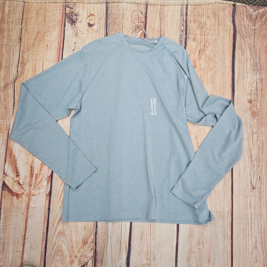 NORTH RIVER L/S BLUE PERMORANCE TEE MEN NRM2221