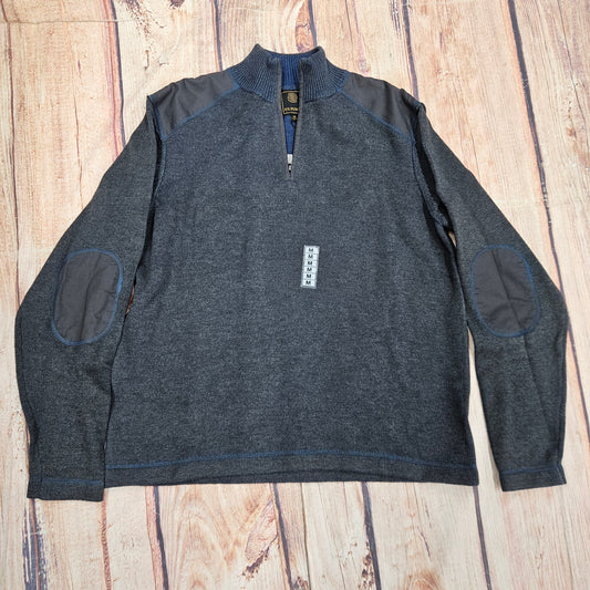 F/X FUSHION L/S MARIED 1/4 ZIP W/ TRUM SWEATER COBALT 9104