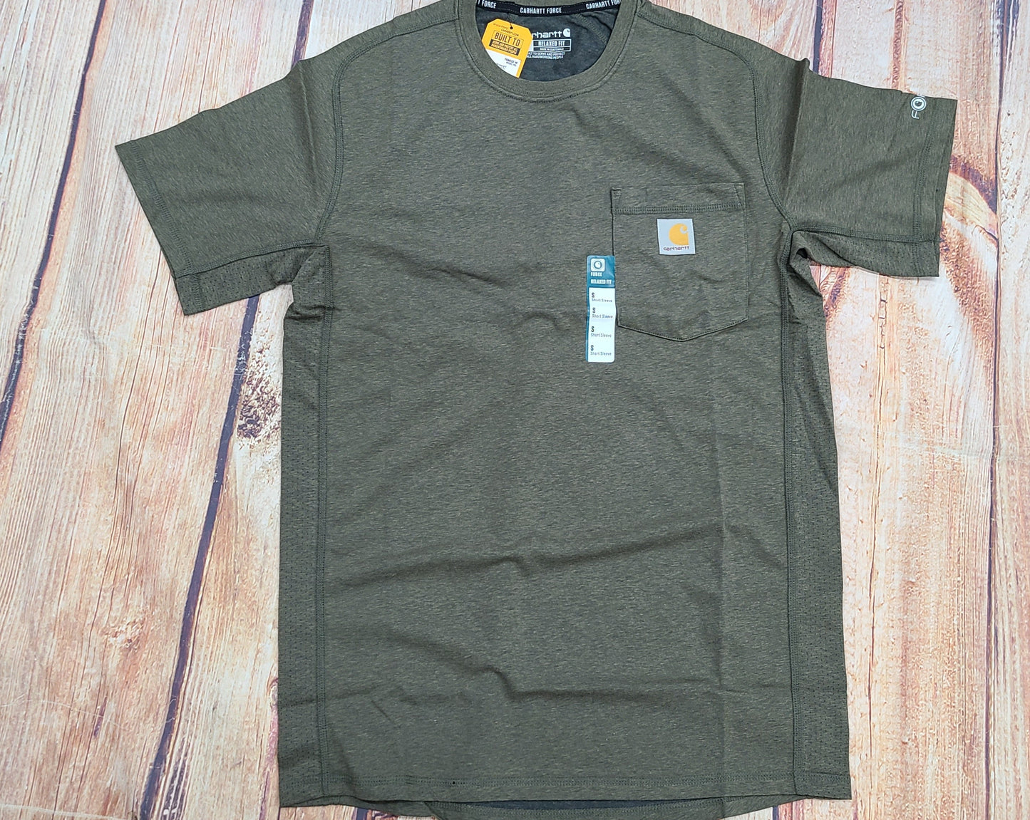 CARHARTT FORCE RELAXED FIT MIDWEIGHT S/S POCKET T-SHIRT 106652-G73