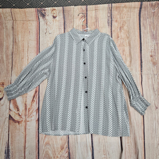 ETHYL RAYON TOP BLACK/WHITE 230204BW