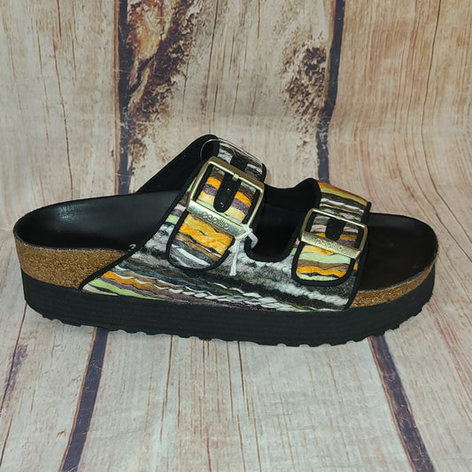 CLEARANCE Birkenstock 1025303 Arizona Pap French Piping Women's #73
