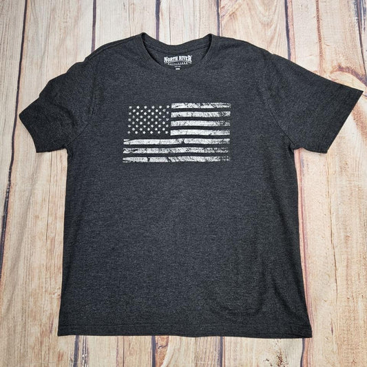 NORTH RIVER GRAY FLAG PRINT TEE CLEARANCE