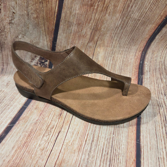 CLEARANCE Dansko 6024-795300 Reece Stone Waxy Burnished Sandal Womens #5