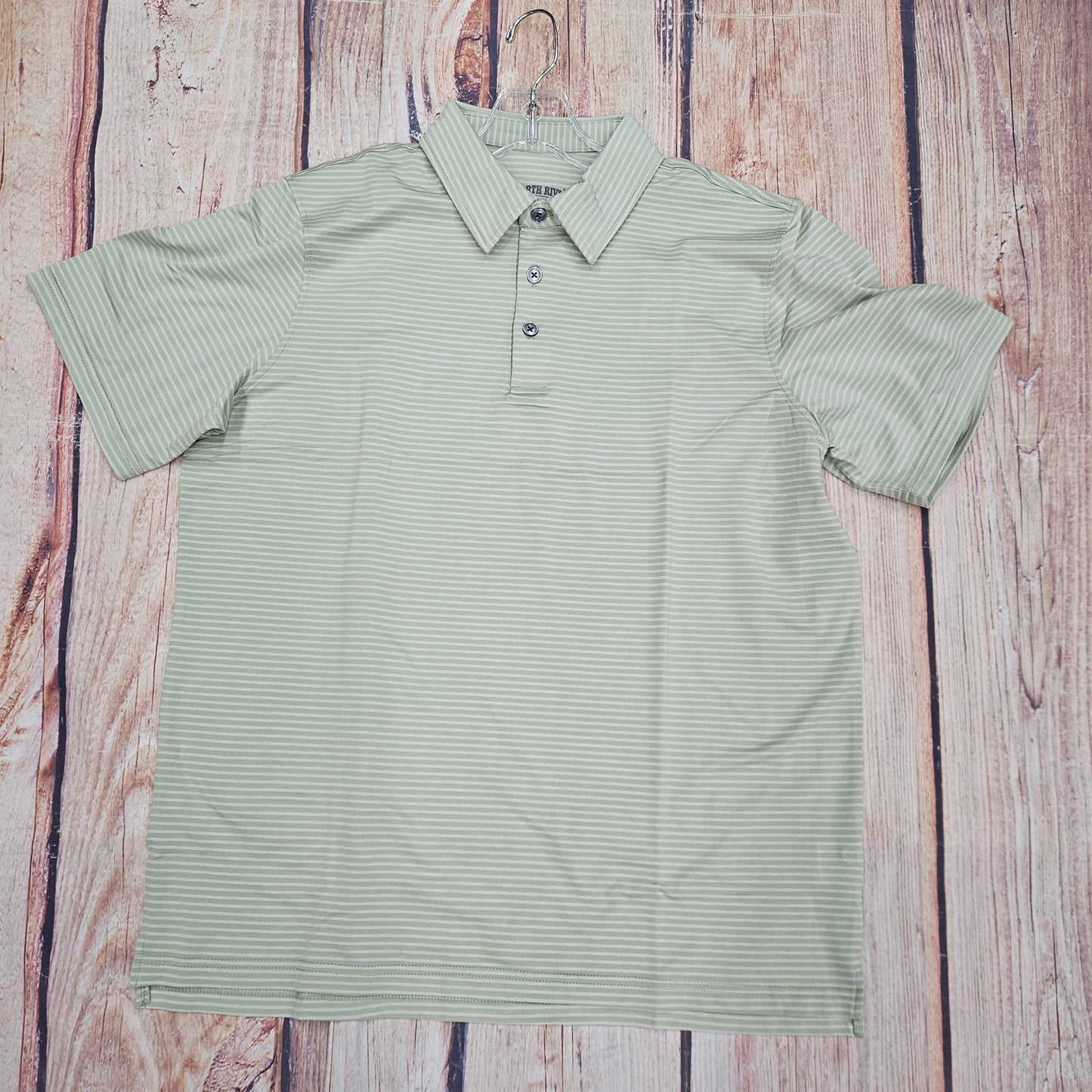 NORTH RIVER PERFORMANCE YARD DYED POLO ICEBERG GREEN NRM1240