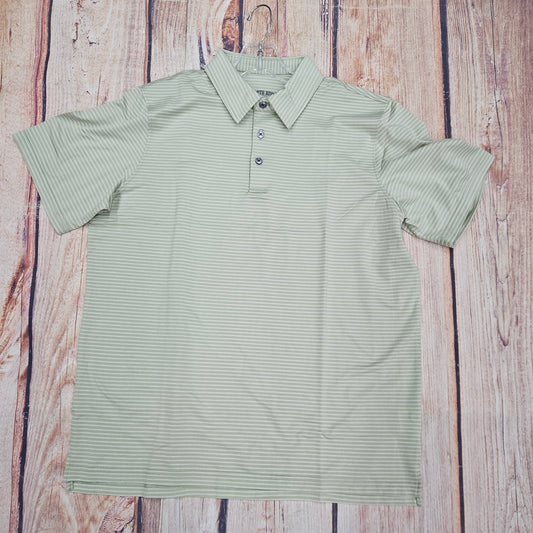 NORTH RIVER PERFORMANCE YARD DYED POLO ICEBERG GREEN NRM1240