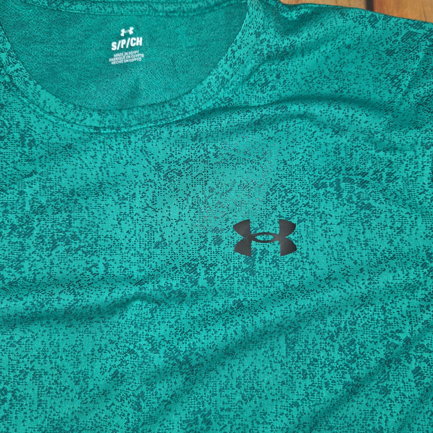 UNDER ARMOUR MEN TECH TEE PIXELATE GREEN 6005920-993