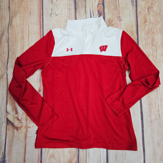 UNDER ARMOUR WMNS WISCONSIN BLOCKED 1/4 ZIP