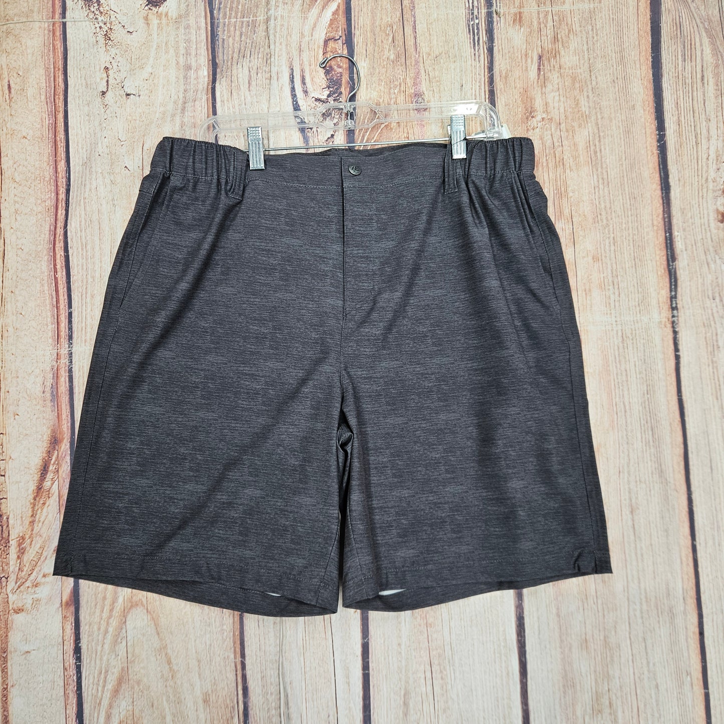 NORTH RIVER MEN 4 WAY STRETCH WOVEN CHARCOAL SHORT NRM7061