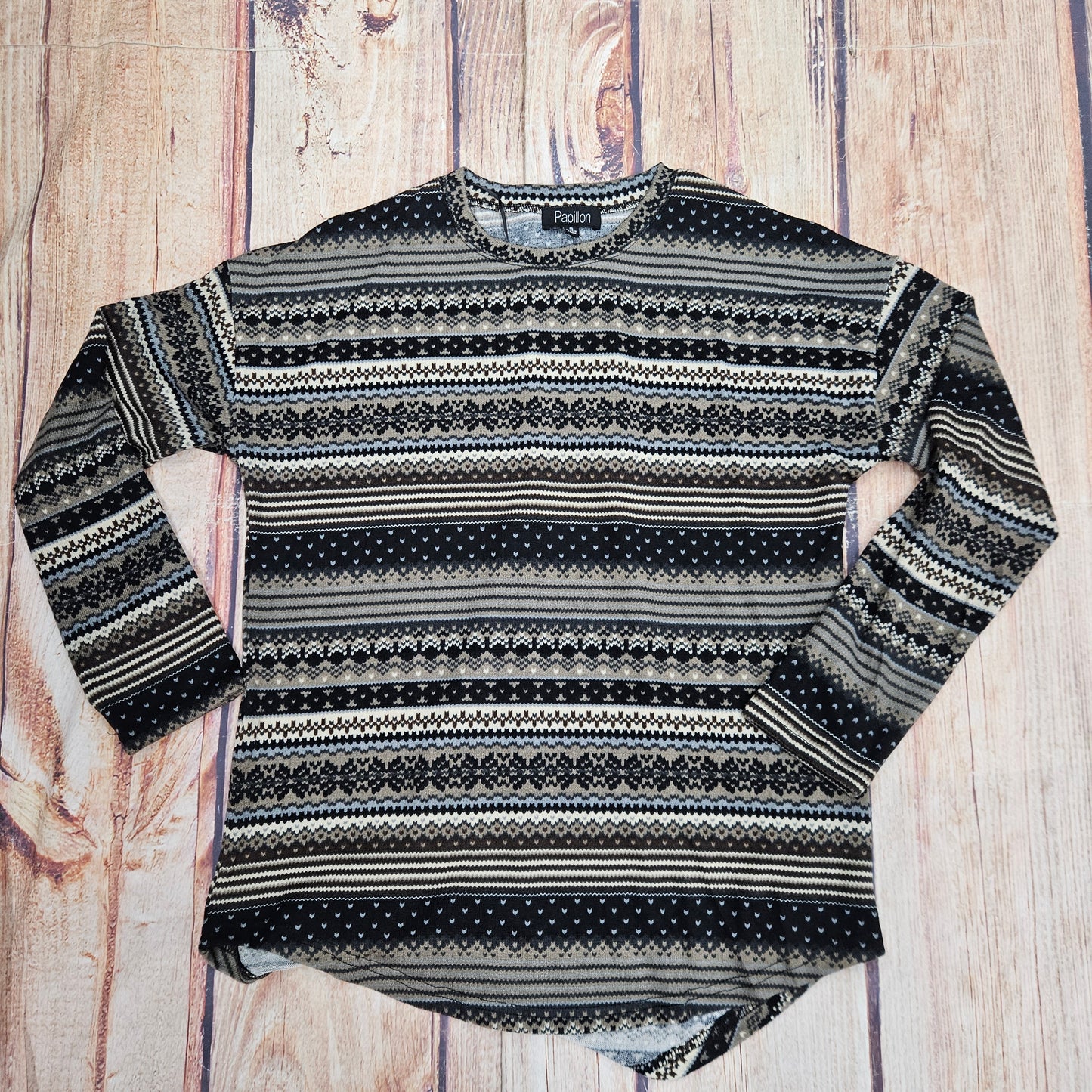 PAPILLION FAIRISLE STRIPE SWEATER ST19253