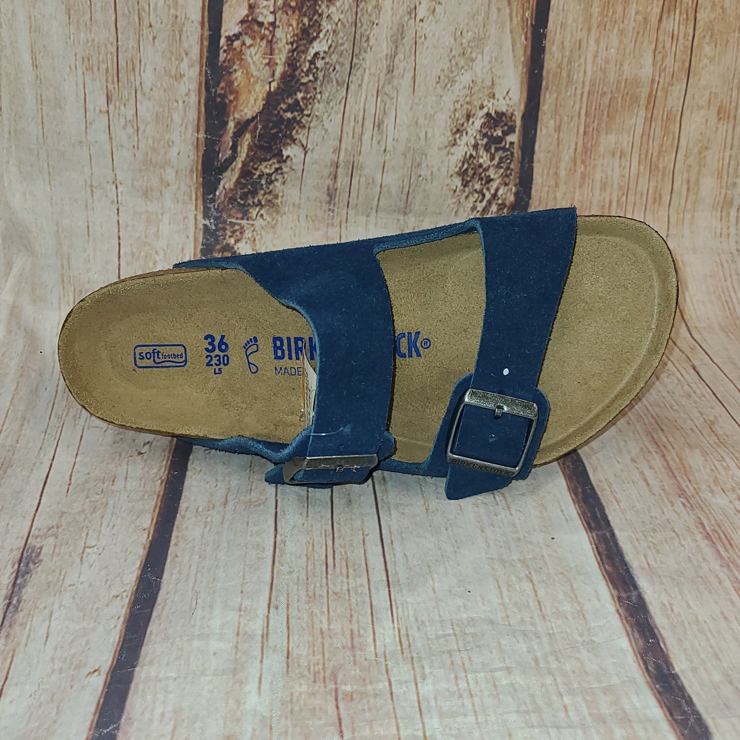 CLEARANCE Birkenstock 1018141 Arizona Moroccan Blue Suede #25