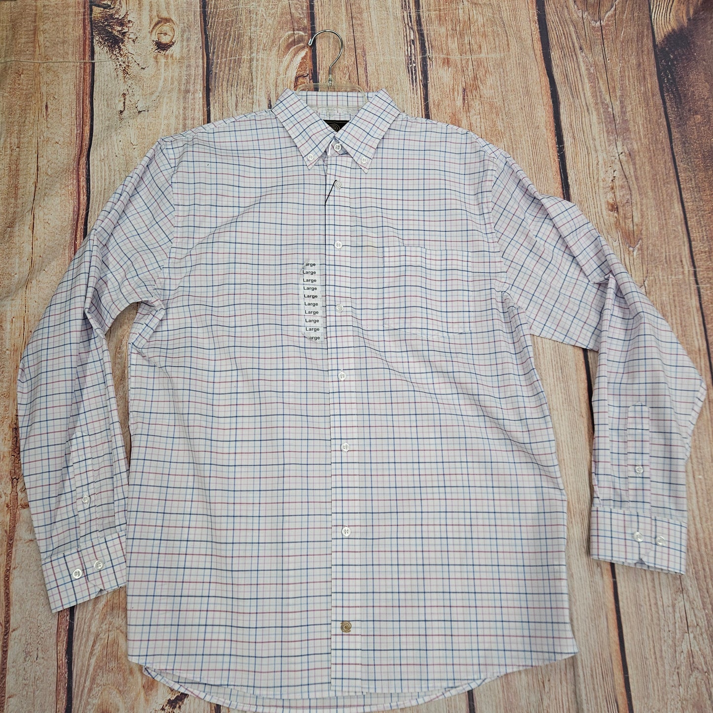 FX FUSHION LS CHECK WHITE/BLUE/PINK FW2055 CLEARANCE