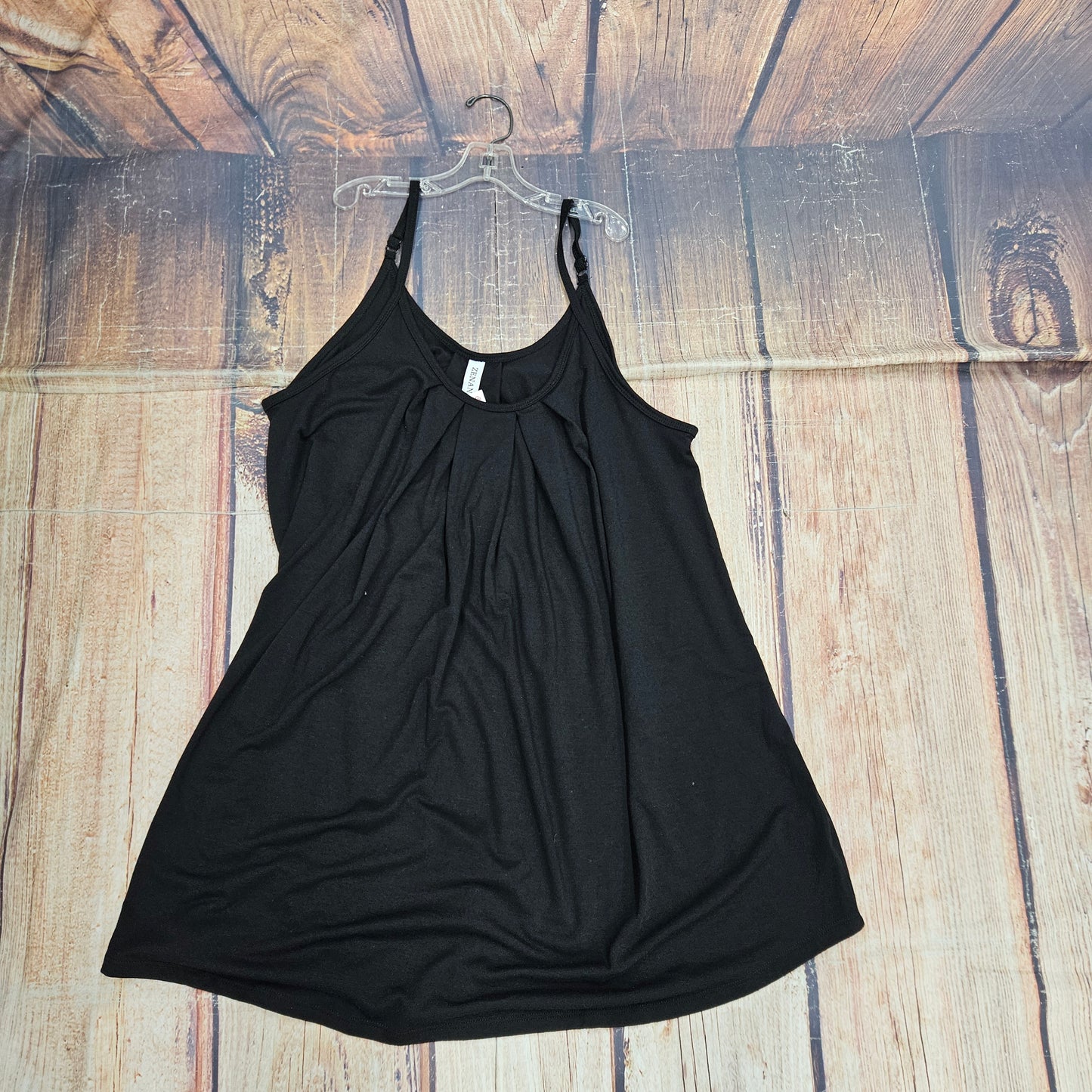 42POPS PLEATED CAMI W/ADJ. STRAPS