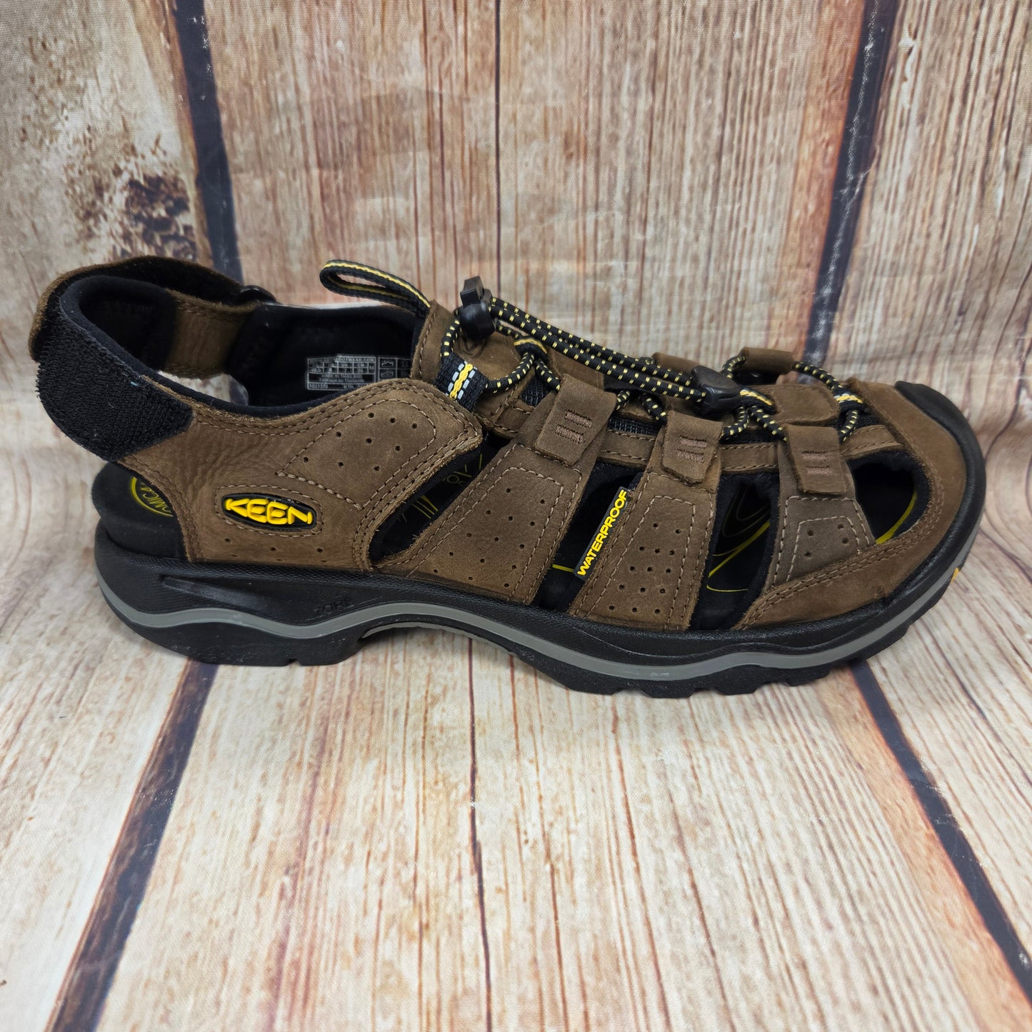 CLEARANCE Keen 1021370 Rialto Back Strap Leather Sandal Brown Men's #41