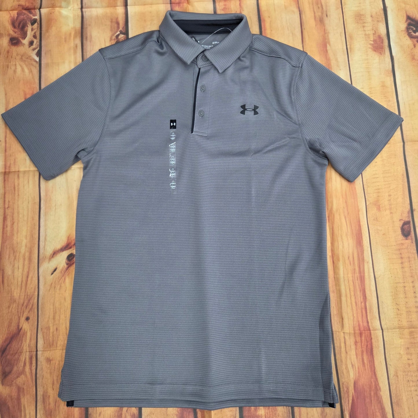 UA MENS TECH GRAY POLO 1290140-040