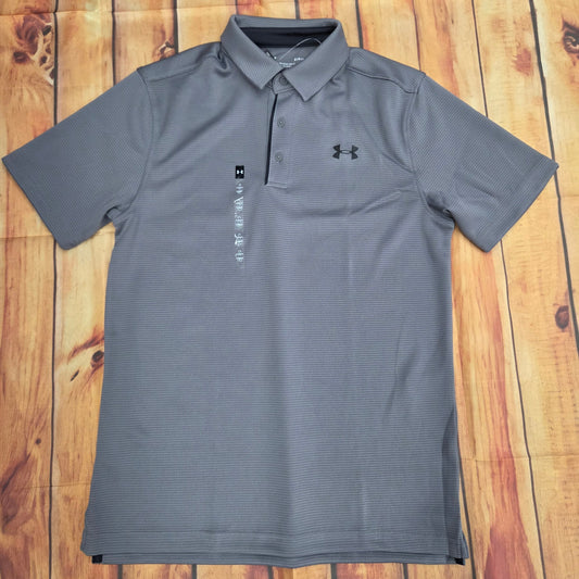UA MENS TECH GRAY POLO 1290140-040