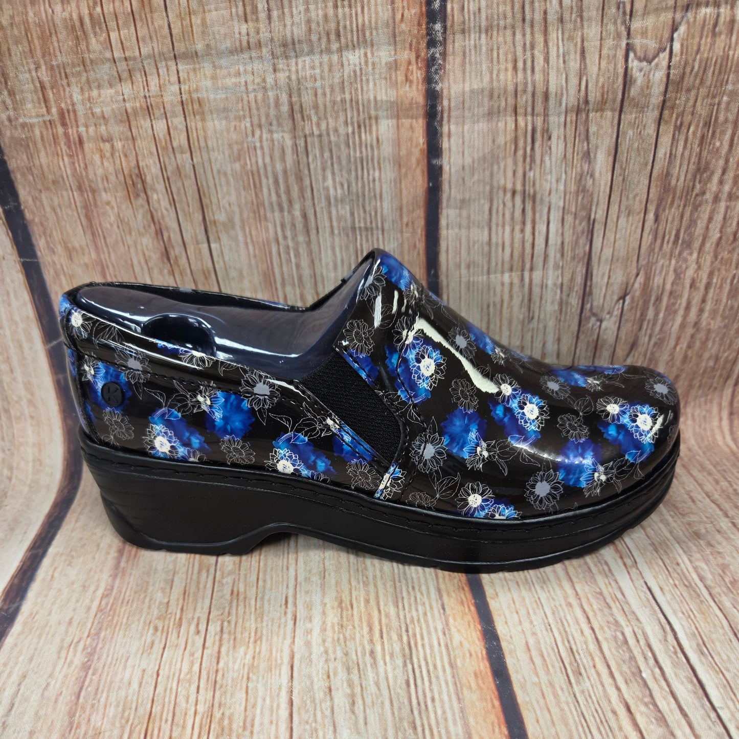 CLEARANCE Klogs 0492 Naples Blue/White Flowers #5