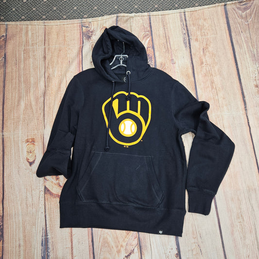 47 BRAND MILWAUKEE BREWERS FALL NAVY HEADLINE HOOD 530256