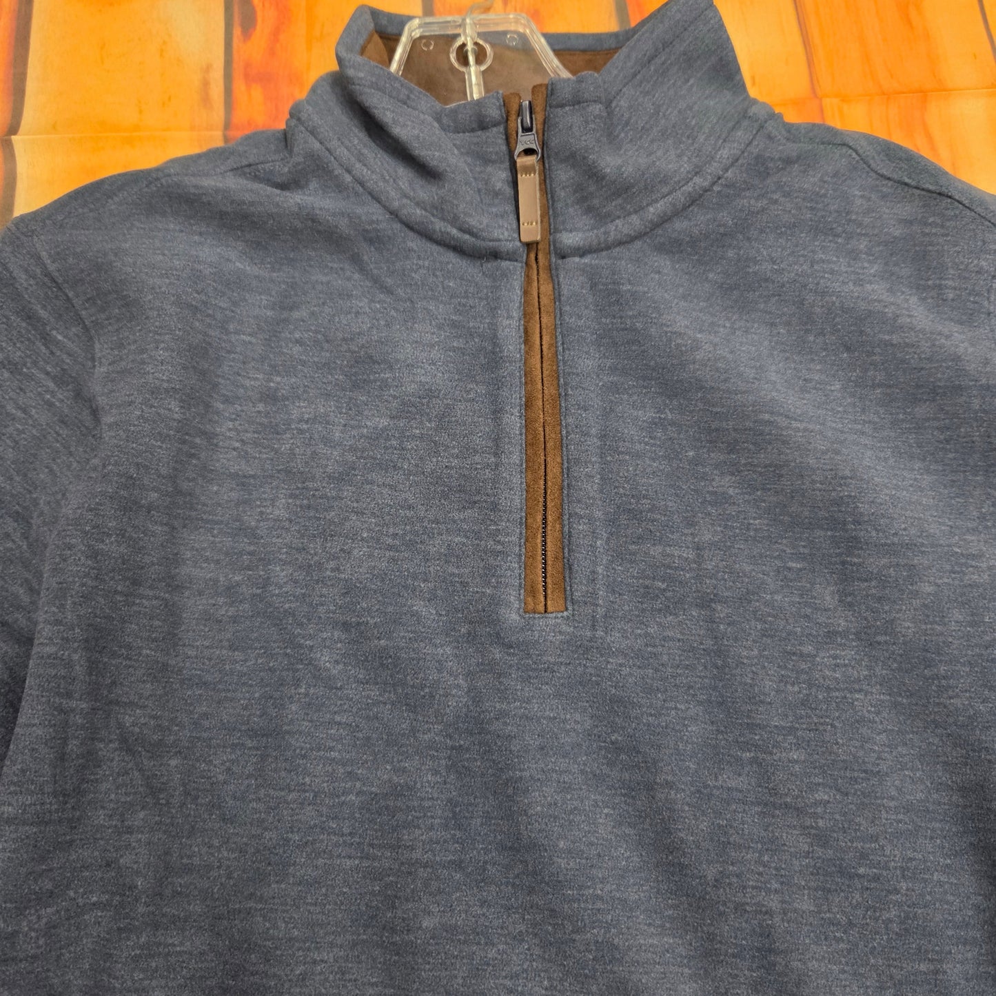 FX FUSION CASHMERE SOFT TOUCH 1/4 ZIP NAVY