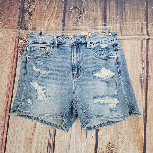 ASHLEY HIGH RISE SIDE SLIT SHORTS RDS6232