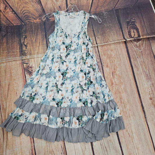 PAPILLON FLORAL CRINKLE DRESS PD20619