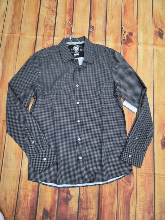 FLAG-N-ANTHEM LORETTO BLK GINGHAM JOURNEY SHIRT