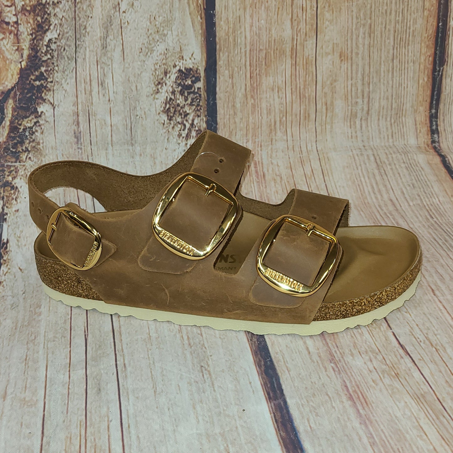 CLEARANCE Birkenstock 1024067 Milano Big Buckle Cognac Womens #16