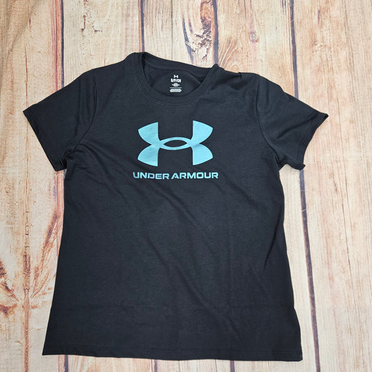 UA WMNS RIVAL SHIMMER SS BLK 6003741