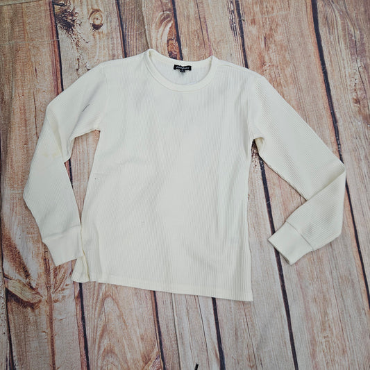 FLAG AND ANTHEM WNS FA25KT7220W CREAM WAFFLE L/S