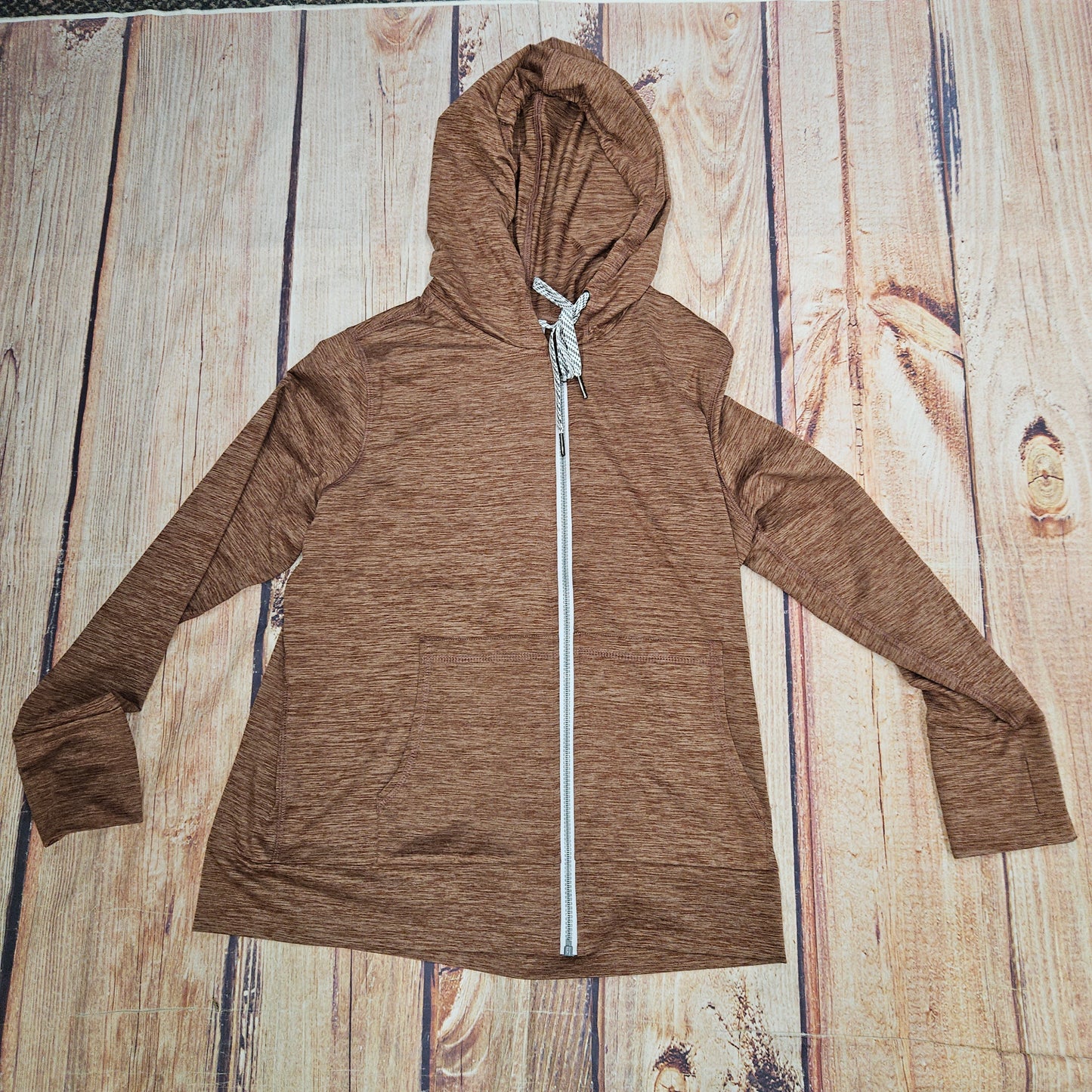 KEREN HART ZIP UP HOODIE CINNAMON 55016