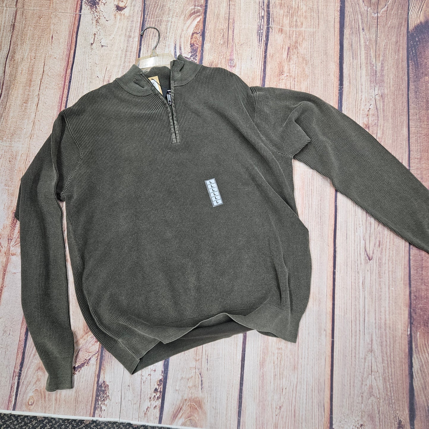 CLEARANCE FX FUSION BABY THERMAL OLIVE 1/4 ZIP SWEATER 9050