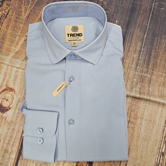F/X FUSION L/S MICRO DOT PRINT BLUE T1506