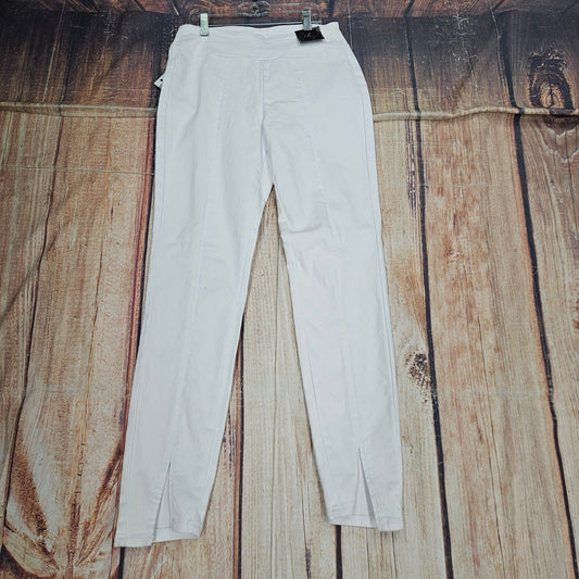 ETHYL ANKLE WHITE W/ HEM CUTOUT P654WHT