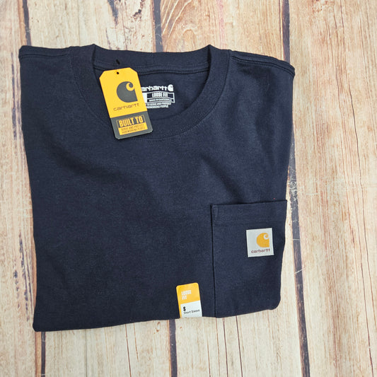 CARHARTT LSE FIT POCKET TEE K87-NVY