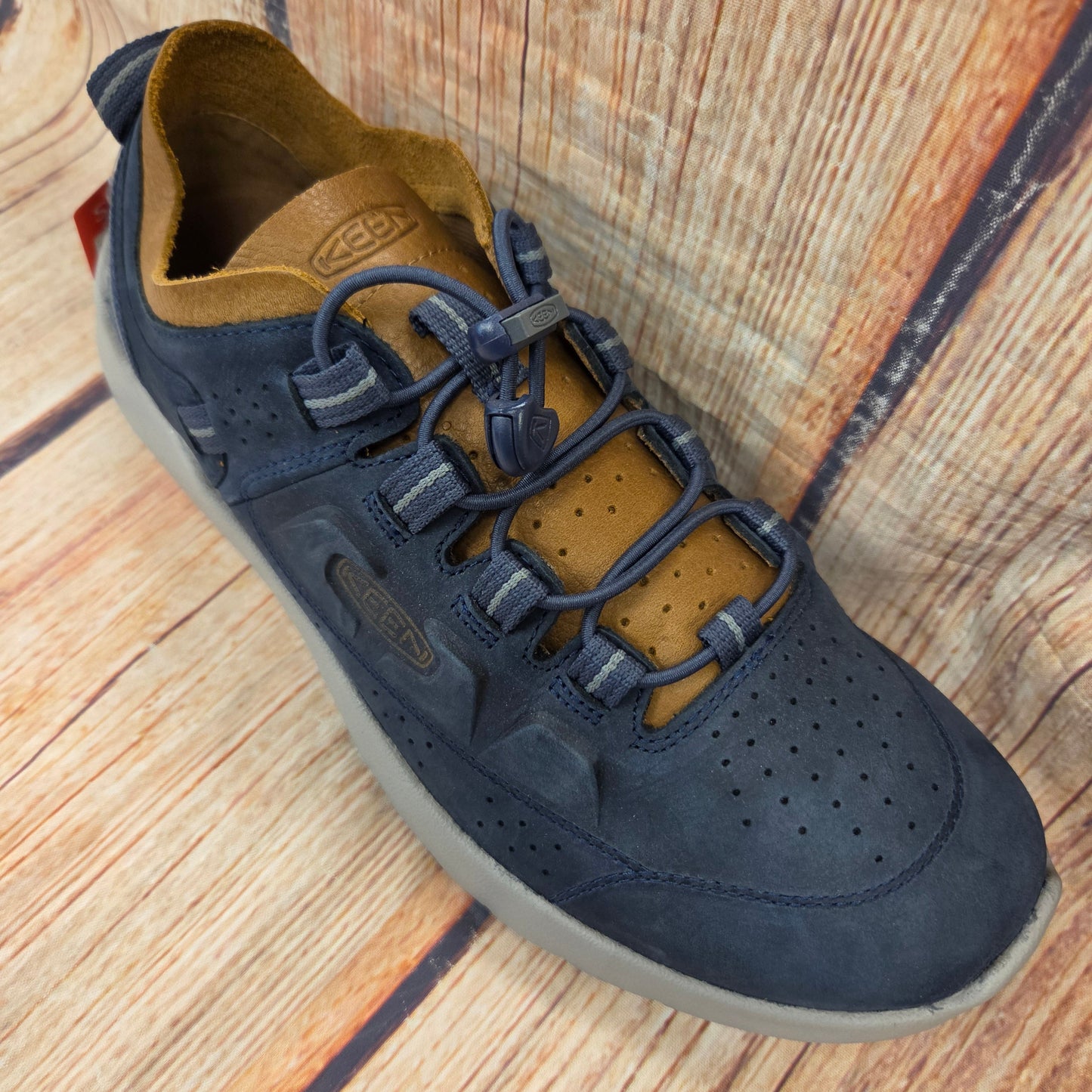 CLEARANCE Keen 1022245 Highland Slip On Tennis Shoe Navy Men's #5