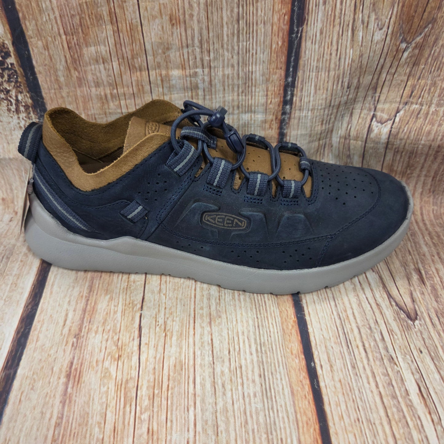 CLEARANCE Keen 1022245 Highland Slip On Tennis Shoe Navy Men's #5