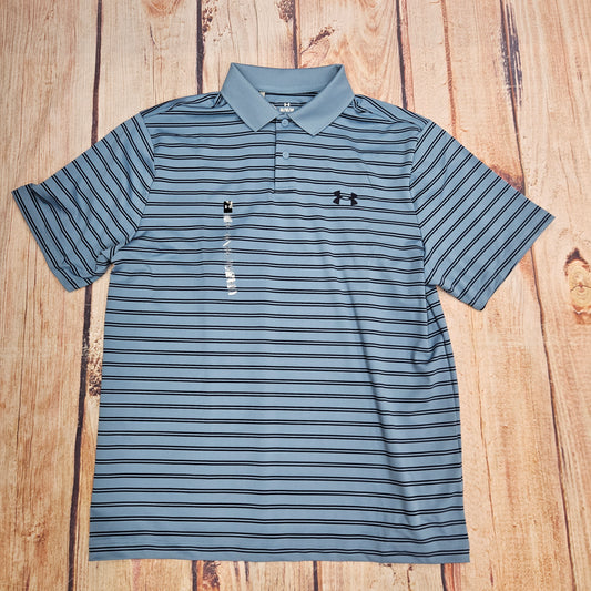 UNDER ARMOUR MATCHPLAY STRIPE POLO BLUE 1377376