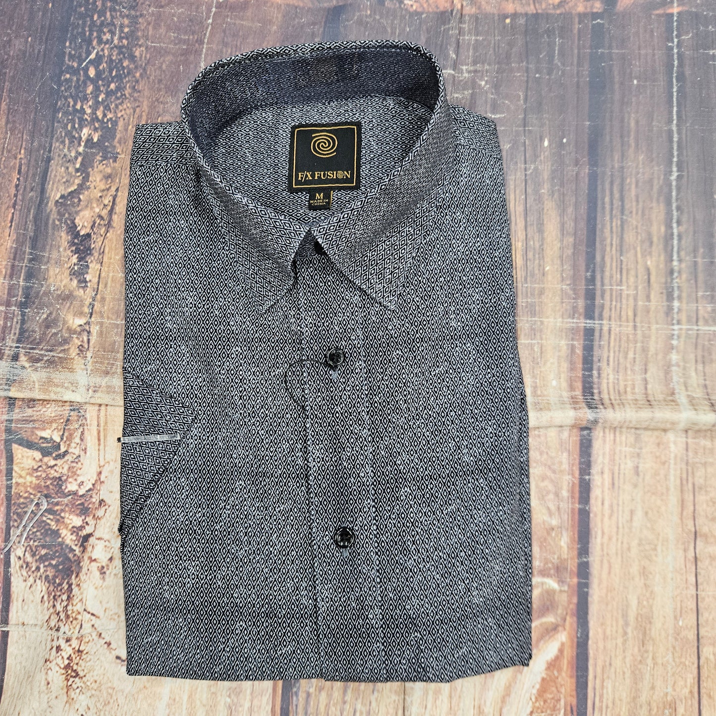 F/X FUSION S/S DIAMOND PRINT BLACK FW11058