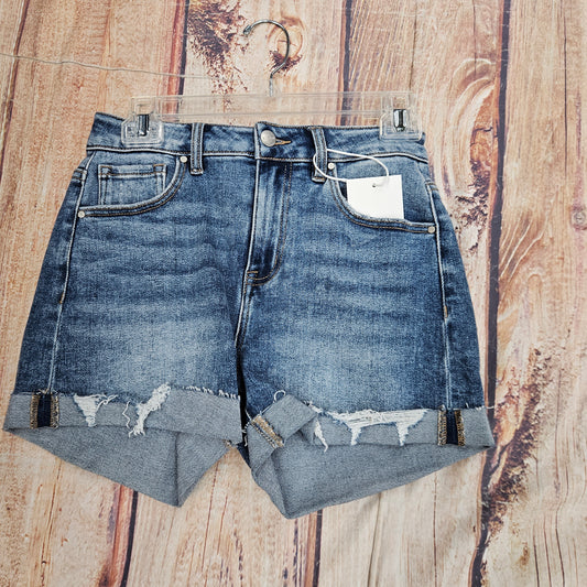 ASHLEYHIGH RISE RIPPED HEM SHORT RDS1308RT