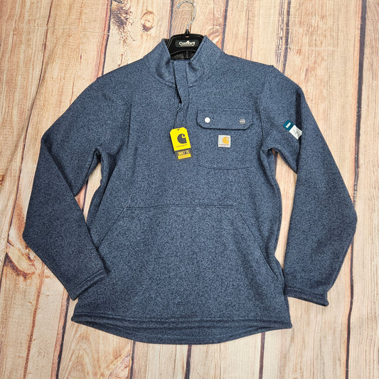 CARHARTT RELAXED FIT MID WEIGHT QUARTER ZIP POCKET SWEATER FLEECE 106378 HN9
