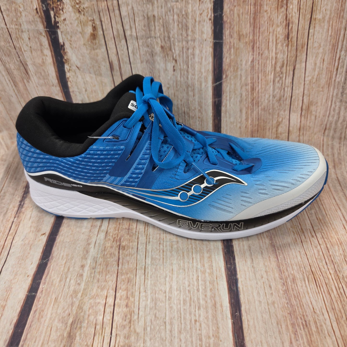 CLEARANCE Saucony S20445-2 Ride ISO Bright Blue/White/Black Men's #3